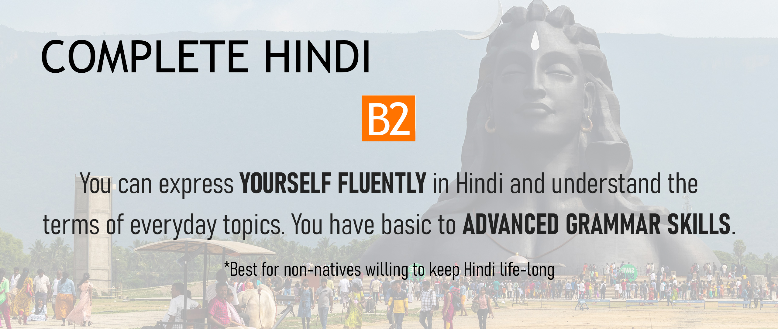 Complete Hindi B2 course banner