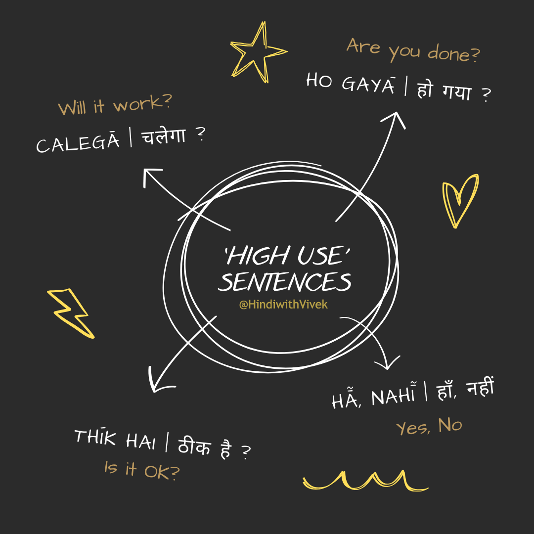 High-use conversational sentences